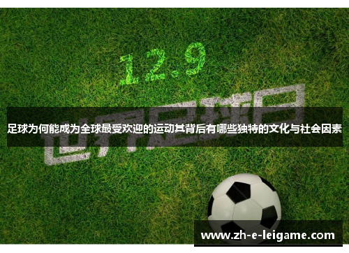足球为何能成为全球最受欢迎的运动其背后有哪些独特的文化与社会因素